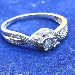 Sterling Silver and Clear Stone Engagement/Event Ring.